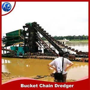 [Hot Item] Keda Mining Machinery Gold Bucket Machine Chain Dredger for Sale