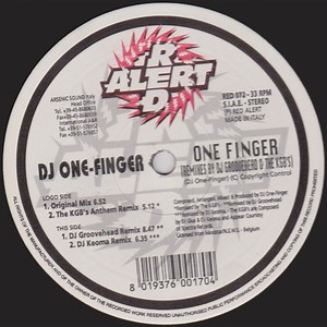 DJ One-Finger - One Finger (Remixes By DJ Groovehead & The KGB's)
