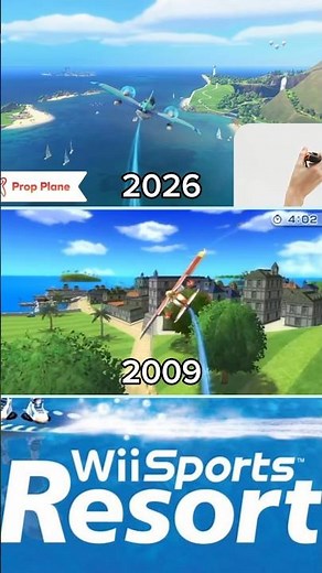 Wii & Nintendo Switch Sports Resort Comparison #2000sgames #nintendo #retrogaming #nintendoswitch