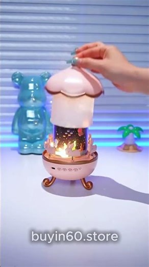 Friendzy Bunny Carousel Night Light ✨ Magical LED Projector for Kids