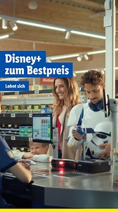 Bis zu 3 Monate Disney für nur 1,99 € monatlich*? Yes, please!? 🤩 Aktiviere den Disney Rabattsammler in der Lidl Plus App und profitiere schon ab 1 € Einkaufswert*. Lohnt sich. 😎 Oder schnapp dir mit einem Einkaufswert von 200 € Disney im Folgemonat gratis**. #lidllohntsich #lidlplusapp #DisneyPlusDe #andor Disney *Disney (Standard mit Werbung) im Zeitraum Juni - August zum monatlichen Lidl-Bestpreis von 1,99 € (statt 4,99 €) verfügbar für Nutzer der Lidl Plus App, die den Disney Rabattsammler