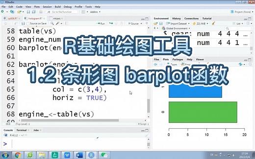 1.2 R 条形图 barplot函数