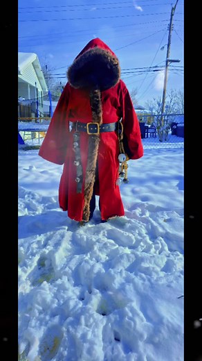 Working on a krampus costume. I need to finish adding the fur. #krampus #cosplay #krampusnacht #christmas2025