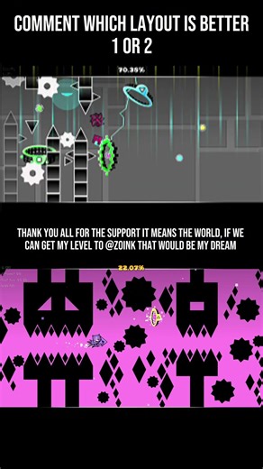 Two Layouts… Which Wins? 😳 #geometrydash #gdupdate #gd #shorts