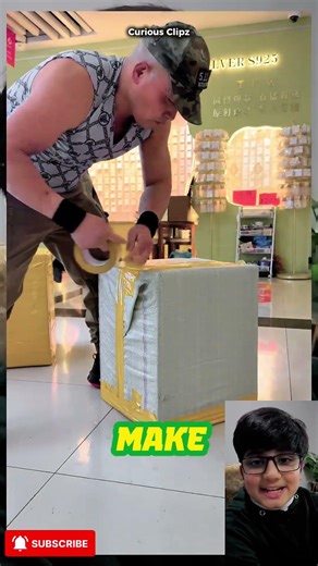 "Mastering the Art of Packing: Watch This Big Box Get Secured Perfectly!"