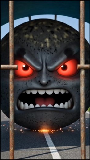 Scary Monster Ball Got Trapped… But What Happened Next? 😱😂 | beamng drive #shorts