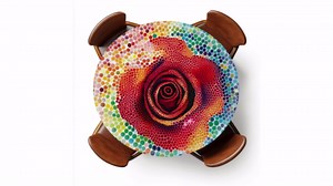 Round Fitted Tablecloth with Elastic Outdoor Tablecloth for 36" - 44" Tables Waterproof Round Table Cover for Indoor Dinner, Picnic, Camping, Yard (Boho)