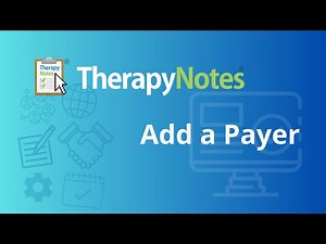 Add a payer - TherapyNotes®