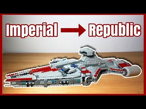 How to turn the LEGO Star Wars Imperial Light Cruiser into a Republic Light Cruiser!!! (Set 75315)