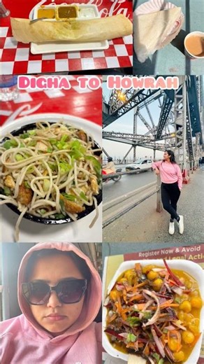 Digha to Howrah Train Journey 🚂🛤️ Howrah station // food plaza// Howrah bridge #minivlog #kolkata