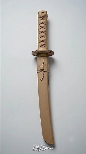 How to Make an Anime Katana from Cardboard ⚔️ | Easy DIY Craft | #DIY #Craft #Anime #CardboardCraft|