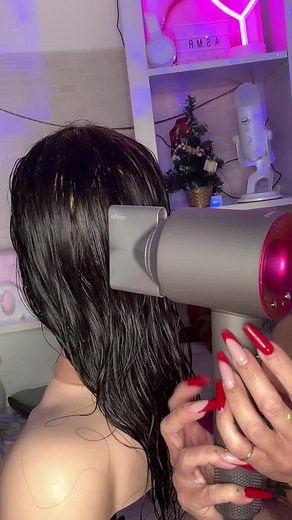 Ti asciugo i capelli #asmrhairdryer #asmrdryer #asciugacapelli #dysonhair