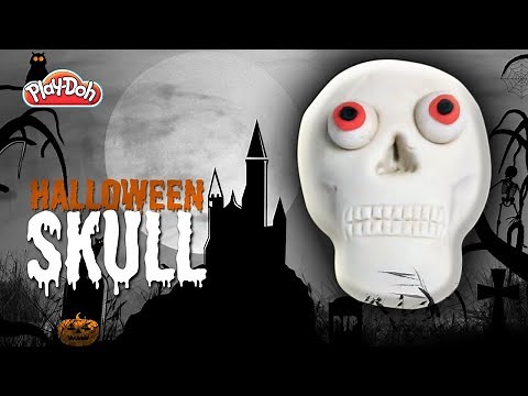 How To Make A Halloween Skull with Clay for Kids