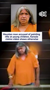 A Houston man is behind bars, accused of pointing a high-powered rifle at two young children outside their home in southeast Houston. | ABC13 Houston