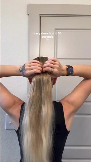 easy bun hairstyles for long hair | simple hair style girl bun ✨️💫 #hairstyle #shorts