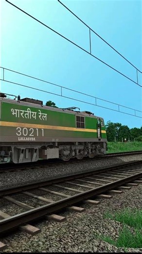 High Speed Train Crossing | Pure Indian Railways Vibes #bharat #indianrailways #trainsim #railworks