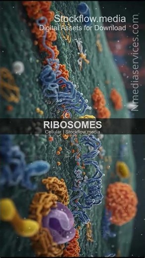 Ribosomes | Cellular | Microscopic - Vertical Stock Footage
