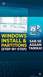 Windows 10/11 Install Karne ka Mukammal Tarika | Hard Drive Partitions Kaise Banayein? #laptoprepair