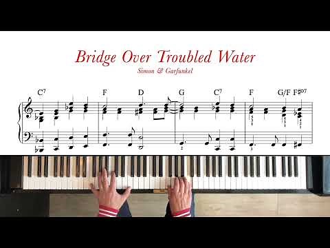 Bridge Over Troubled Water - Simon & Garfunkel | Intermediate Piano Tutorial + Sheet Music