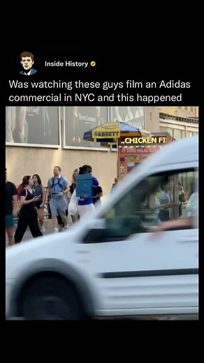 Inside History | Adidas was filming an ad for their 2024 Bad Bunny x Adidas Gazelles collab when someone caught a model tripping and falling. As staff... | Instagram