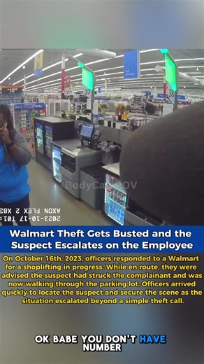Part 2|Walmart Theft Gets Busted and the Suspect Escalates on the Employee #copsoftiktok #police #bodycam