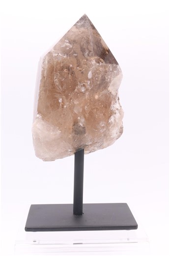 Semi-polished Smoky Quartz Crystal Point / Rough on Stand With Light Golden Rutile Within – SQ06 - Etsy