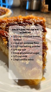 103K views · 1K reactions | Delicious Crustless Pecan Pie Cobbler Recipe | Recipes Hungry | Facebook