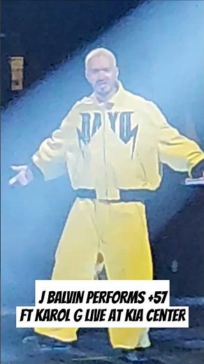 J Balvin Performs +57 FT Karol G Live At Kia Center!!!