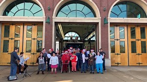 The crew at Station 1 had the honor of a visit from the DLC L.I.F.E. Diamond Learning Center carolers yesterday. Thank you, singers! We hope you can come every year. | Clovis Fire Department