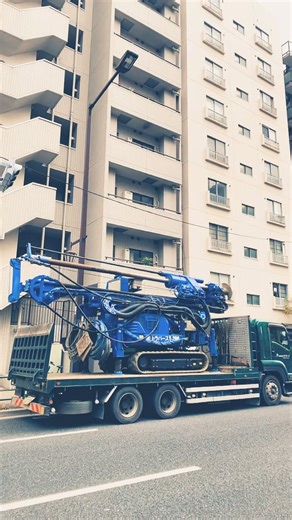 Crawler Drill Rig #drillrig#groundimprovement#soilmixing#heavyequipment #construction#tokyo#japan