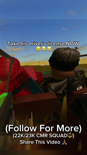 Take His Driver’s License Now 😂😂 #roblox