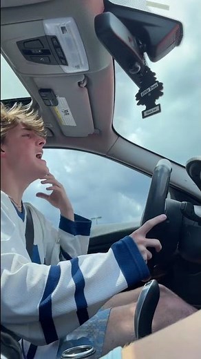 my friend filmed me singing this in the car 😂