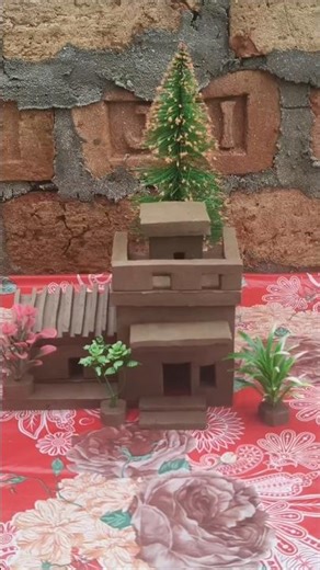 Mini clay House Making step by step l Handmade Art"