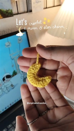 Easy crochet charm, you can make✨ #crochetprojects#crochetbookmark #crochetprojects#crochettutorial