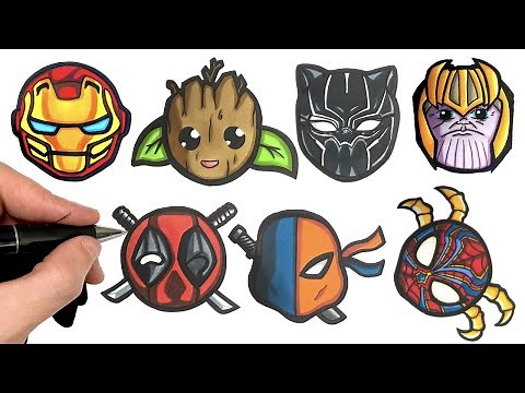 COMMENT DESSINER LES AVENGERS MARVEL FACILEMENT