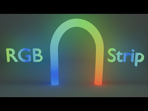How to create an RGB strip in Blender?