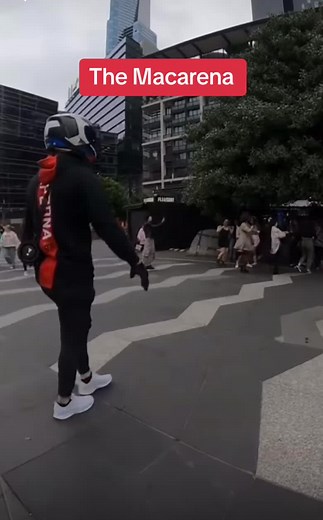 Fun Macarena Dance Challenge in Public