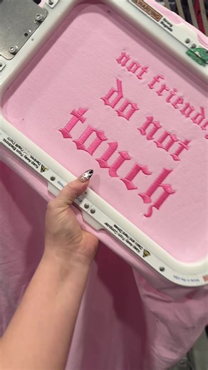 Do Not Touch: Embroidered Comfort Color Tees