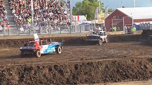 HARD HITS! Rice County Fair 2025- STOCK FULL SIZE WELD! (Full Throttle Promotions) | Demolition Derby MN