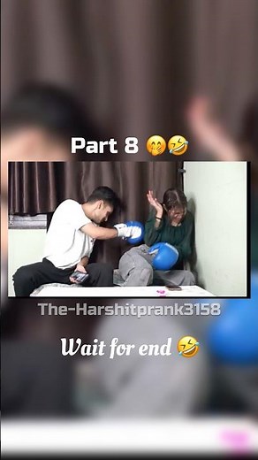 Try not to laugh challenge 🤭😂 part 8 #harshit #ruhi #love #shorts #romantic