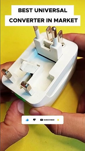 Universal Travel adapter review | Perfect all purpose UK EU ASIA Socket plug converter #Shorts