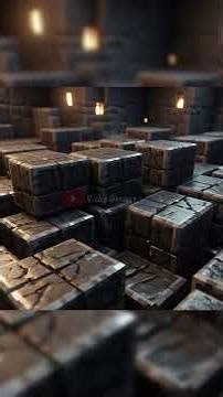 Blok Cracked Polished Blackstone Bricks di Minecraft tapi Versi AI! #shorts