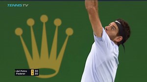 Hear him roar! Juan Martín del Potro delivering big-time tennis tonight! #SHRolexMasters | Tennis TV