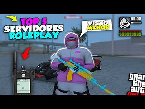 TOP 5 SERVIDORES SAMP ROLEPLAY, COM RÁDIO POR VOIP,MAPEADO e CELULAR NA TELA,100% RP. GTA Samp Andro