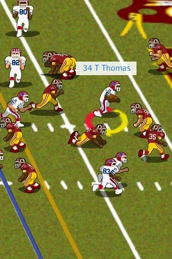1992 Buffalo vs Washington (highlight) Thurman Thomas runs for a touchdown.