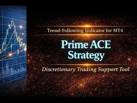 Prime ACE Strategy｜Trend-Following Indicator for MT4｜Discretionary Trading Support Tool