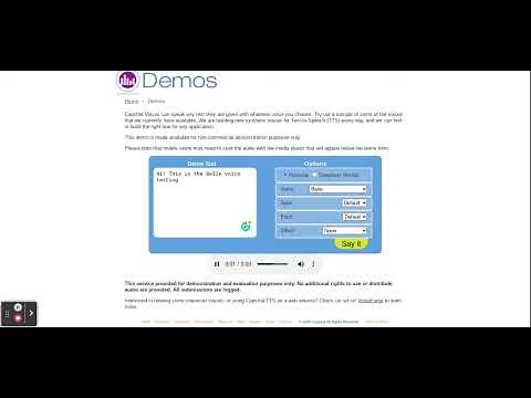 Belle voice in GoAnimate/Vyond