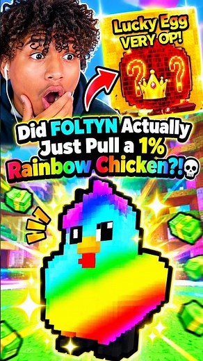 Did FOLTYN Actually Just Pull a 1% Rainbow Chicken?! 💀 #foltyn #stealachicken #roblox