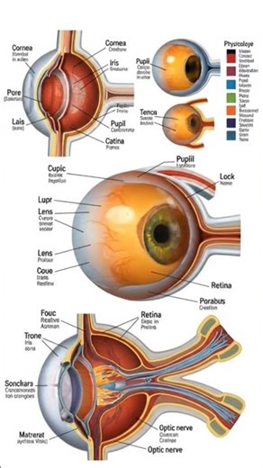 Human Eye anatomy and physiology 3D animation #health #anatomy