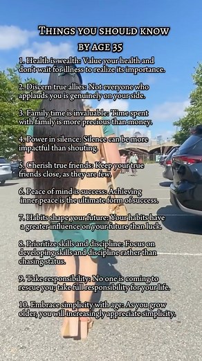 “LIFE LESSONS”: Things you should know by age 35 #lifelessons #reality #life #maturity #advice #realtalk #fbreelsfypシ゚ #fbreelsfypシ゚viralfbreelsfypシ゚viral | Gracia Robles